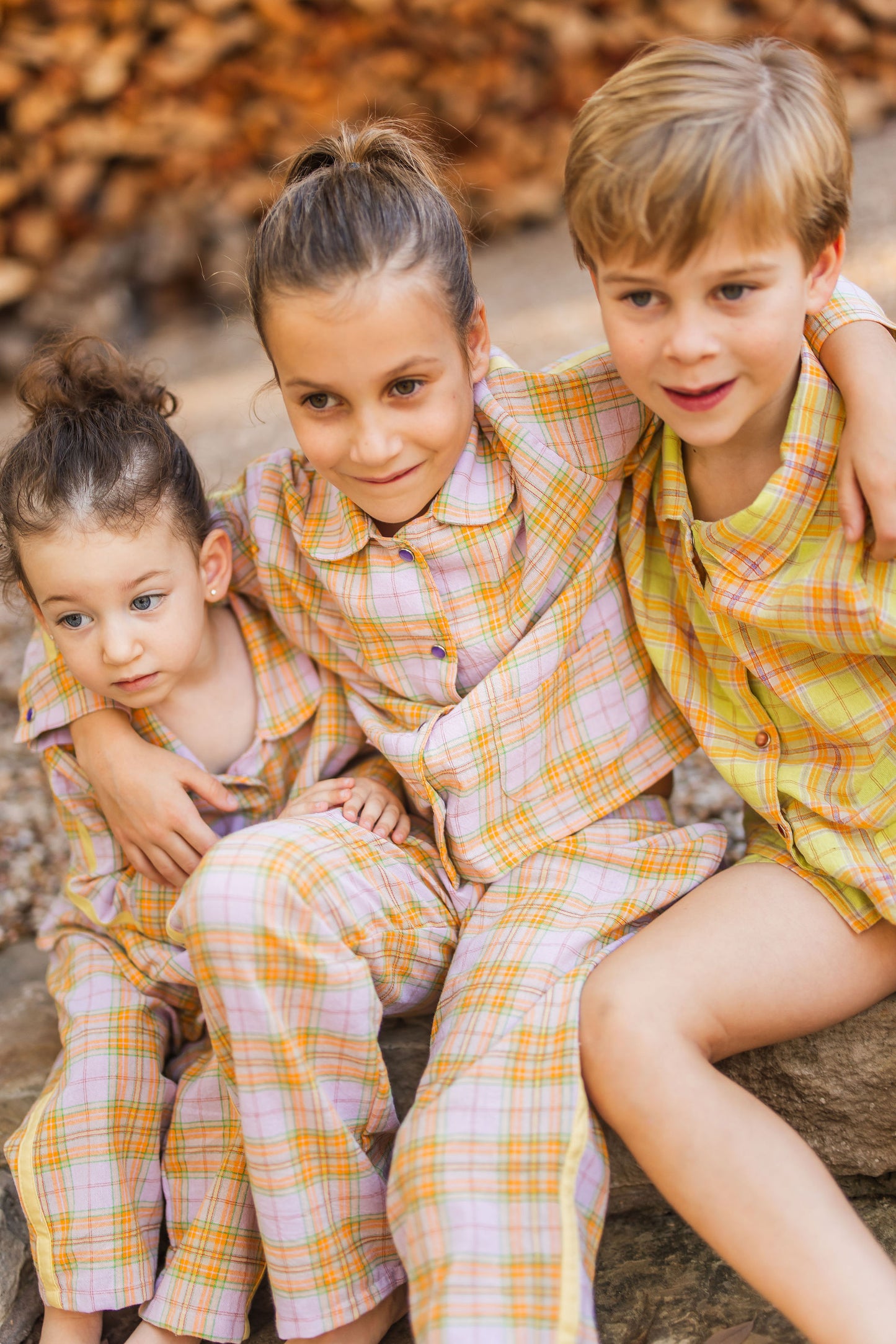 Lavender Texas Plaid Long Set