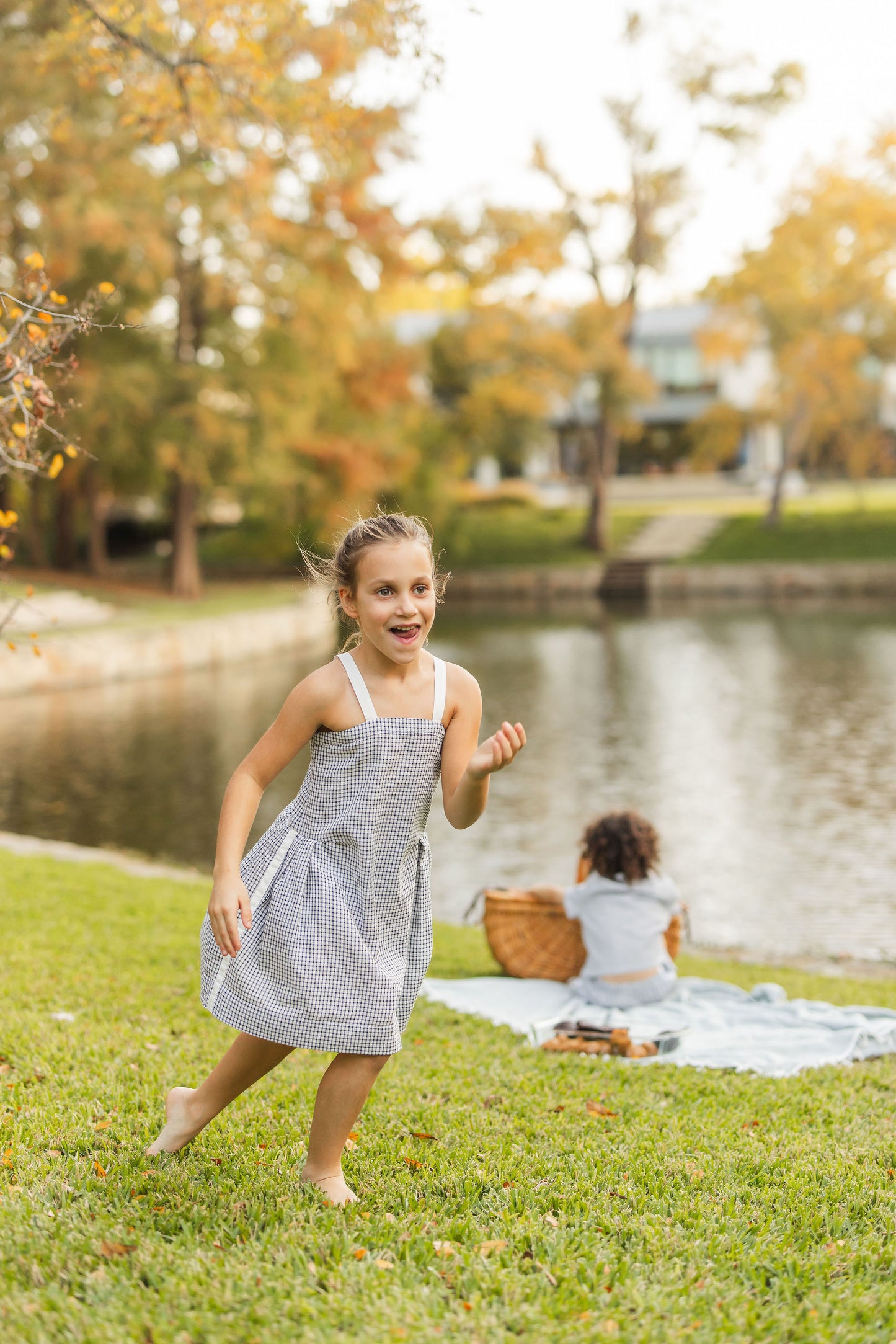 Navy Picnic Gown