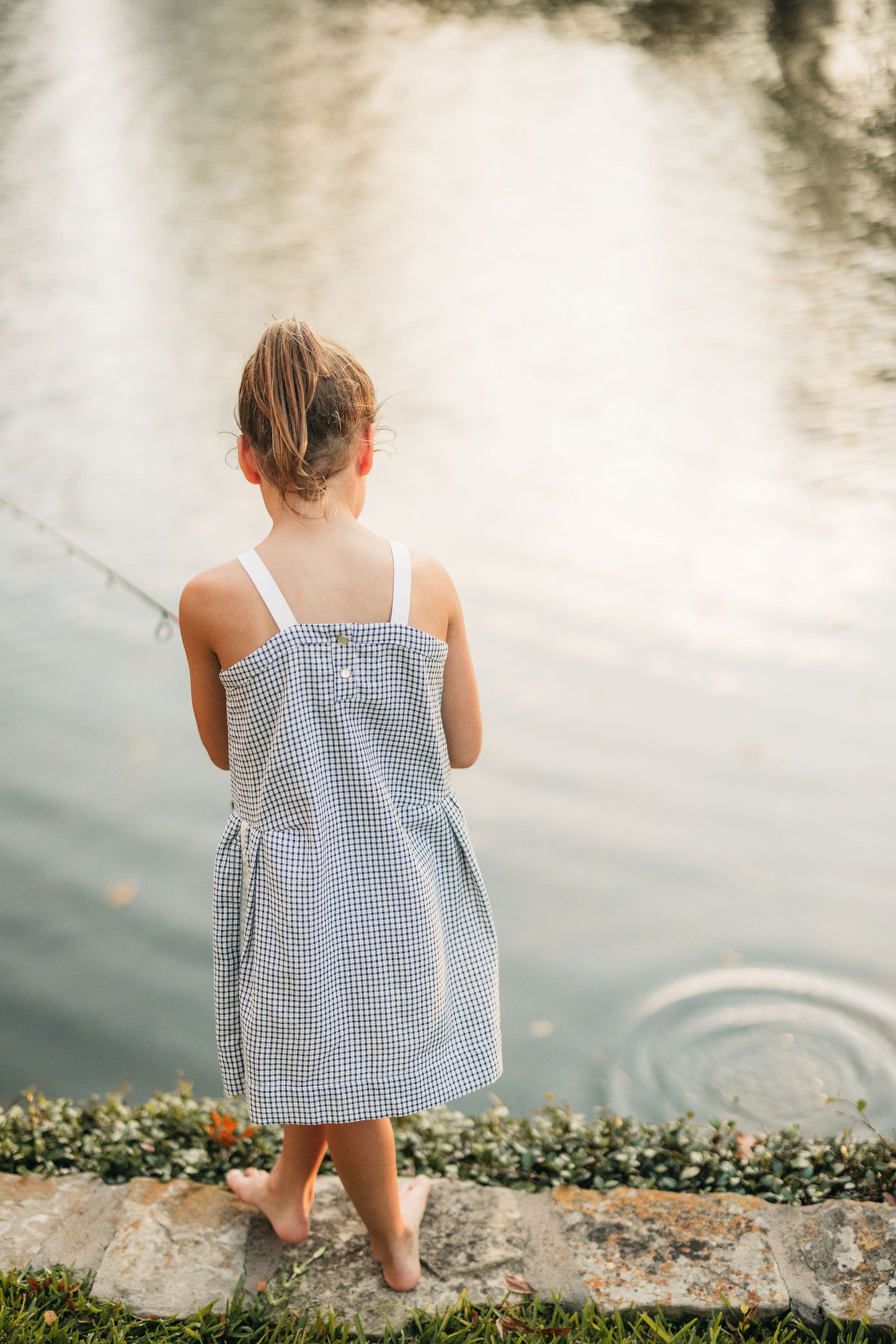 Navy Picnic Gown