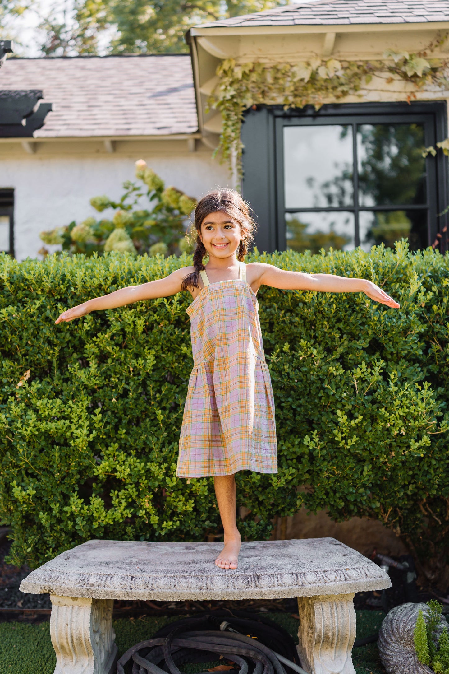 Lavender Texas Plaid Gown