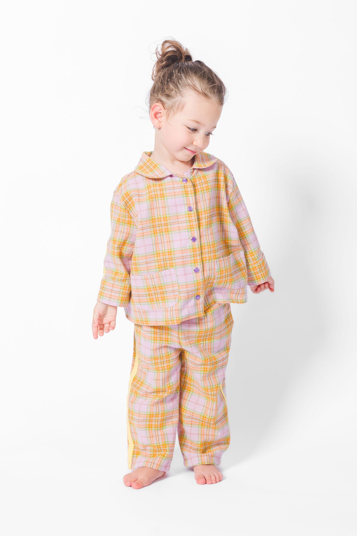 Lavender Texas Plaid Long Set