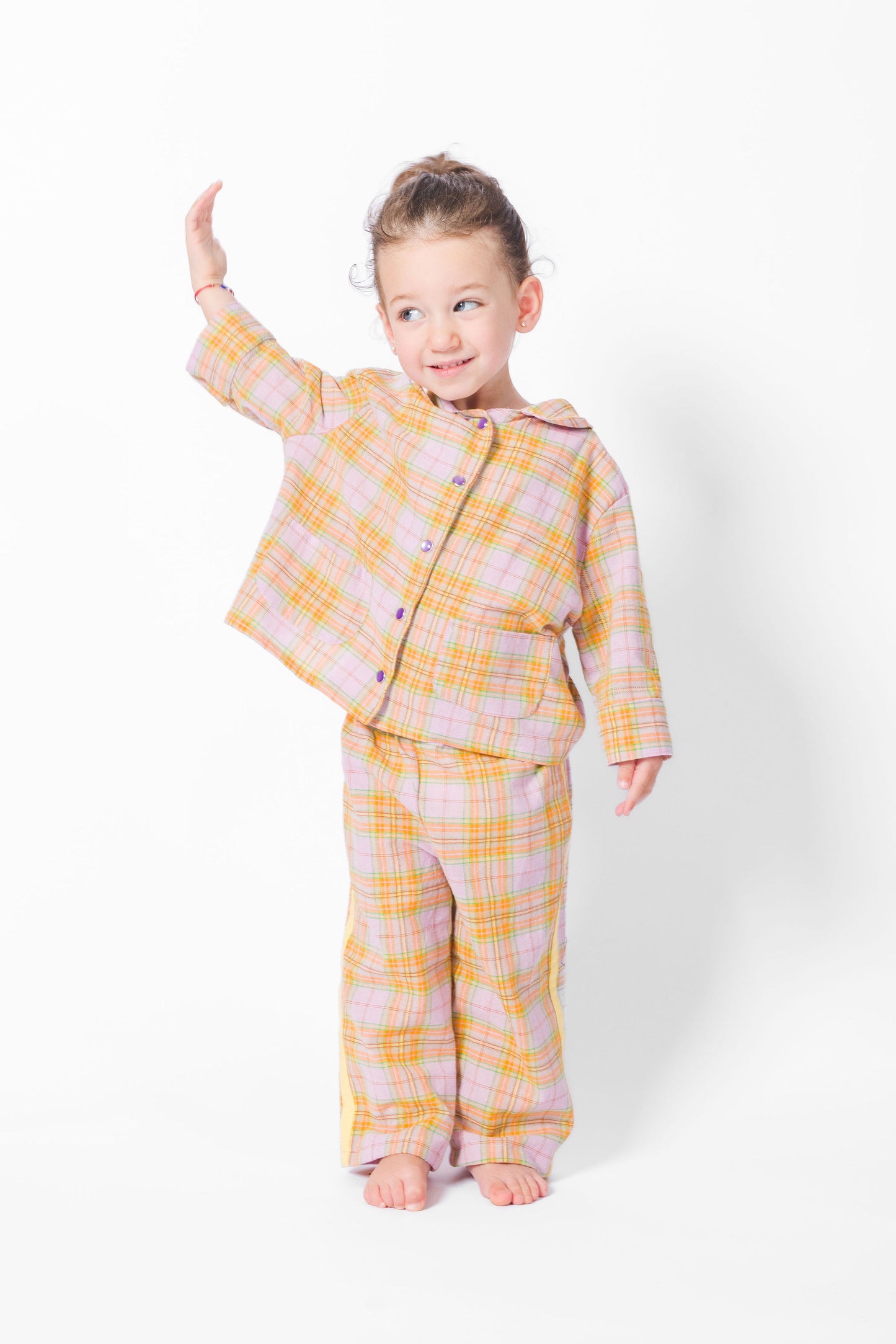 Lavender Texas Plaid Long Set