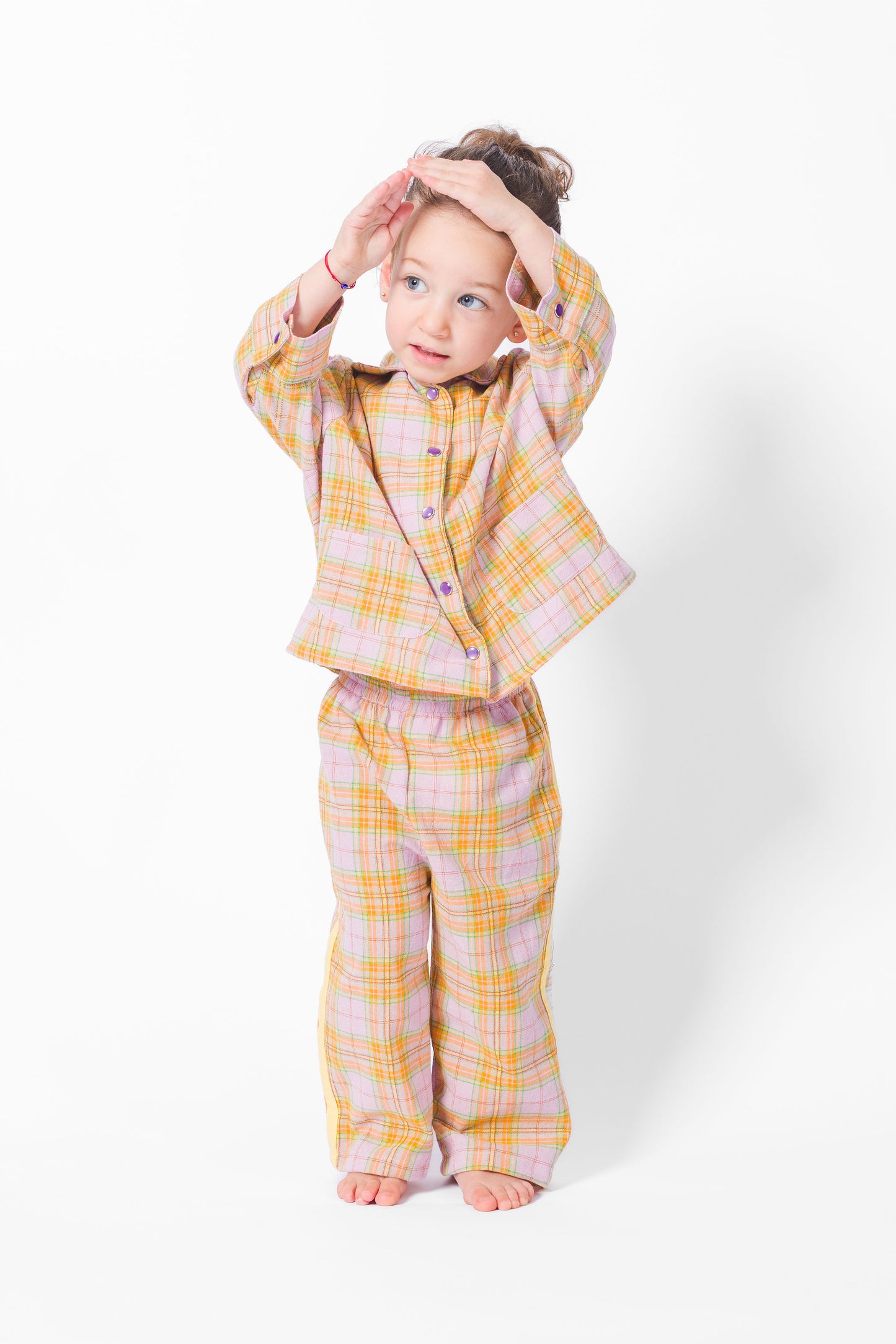 Lavender Texas Plaid Long Set