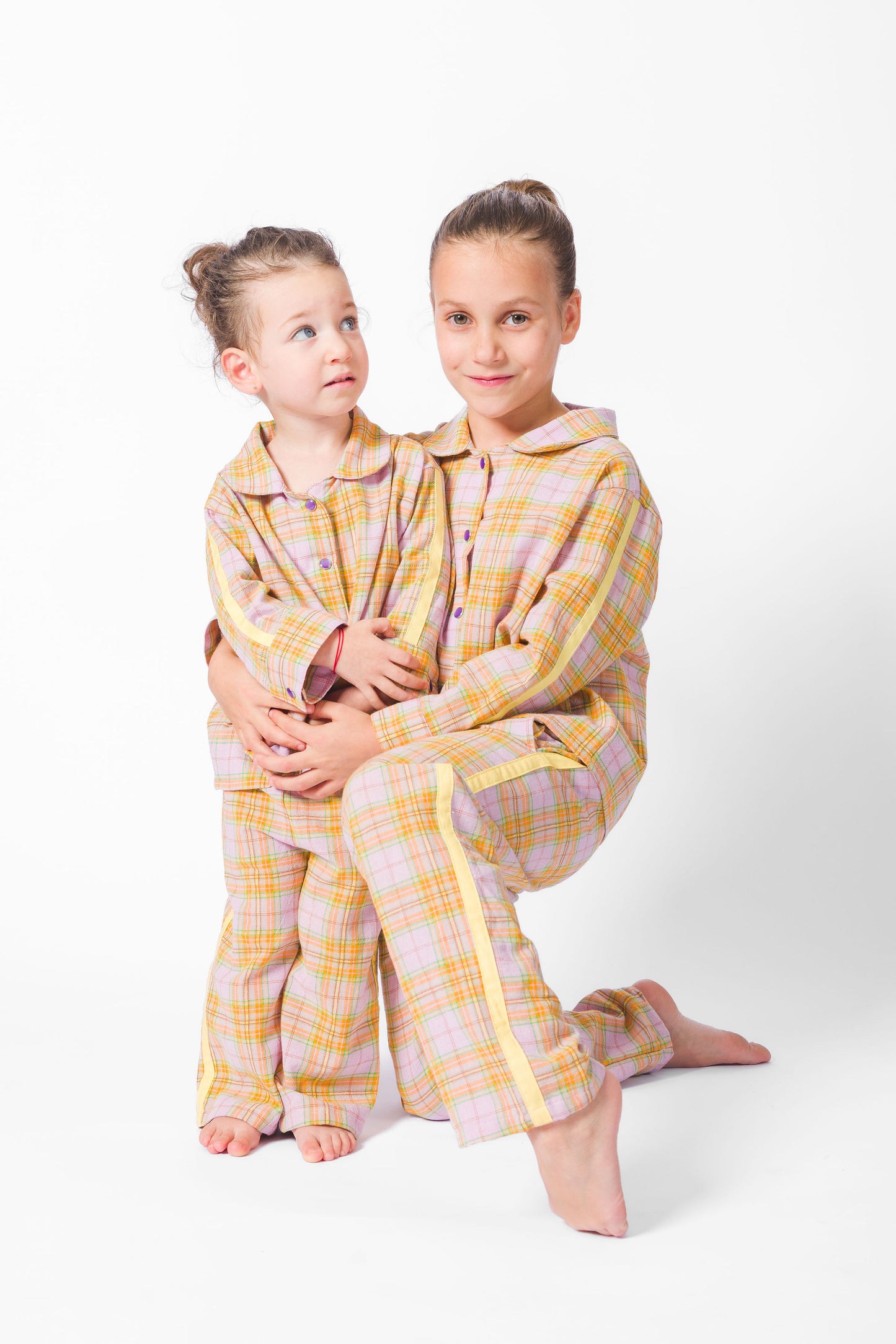 Lavender Texas Plaid Long Set