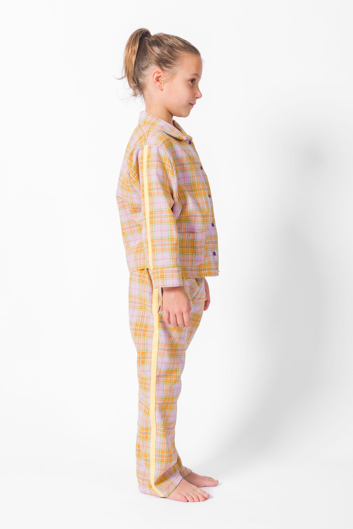 Lavender Texas Plaid Long Set