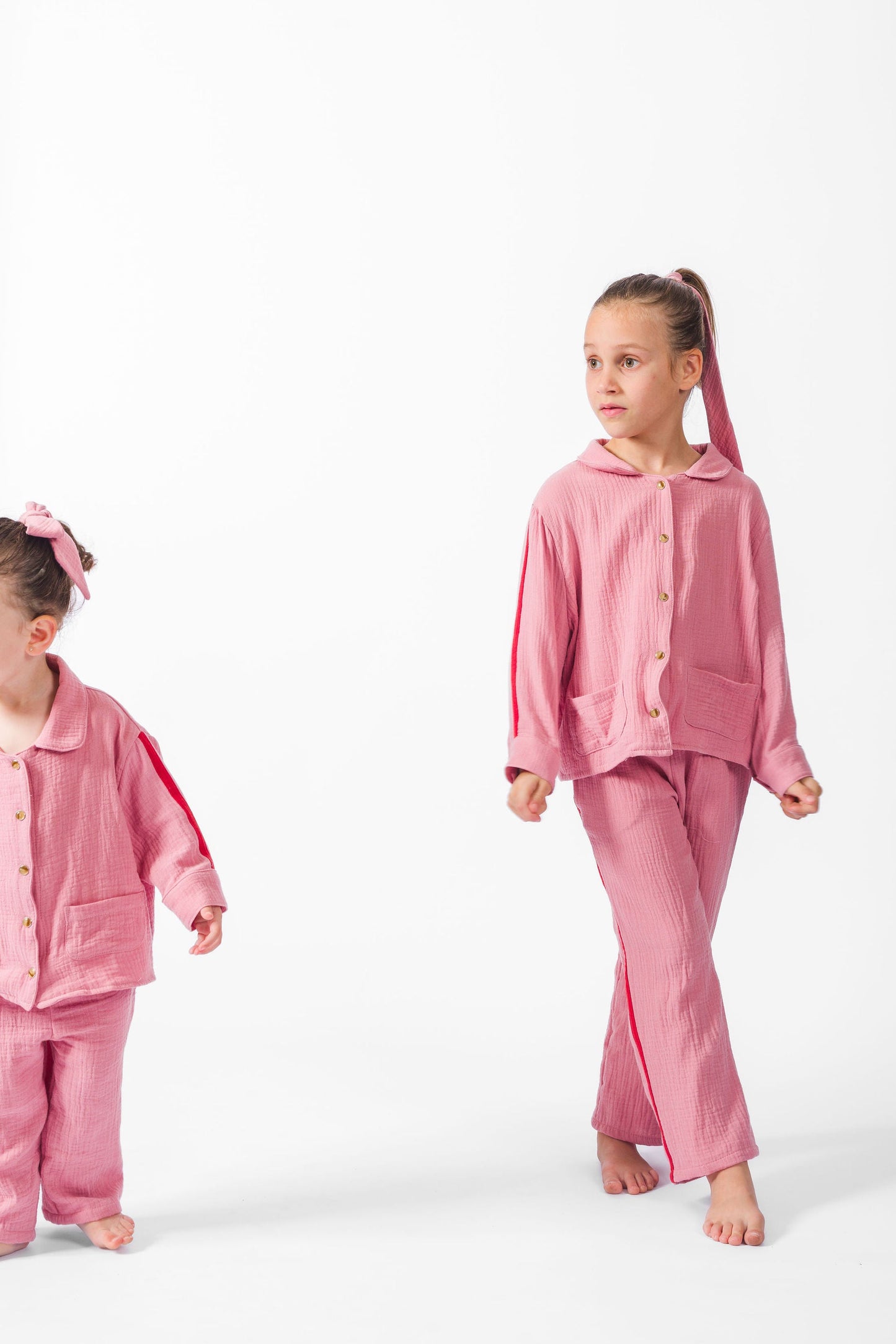 ROSE GAUZE LONG SET