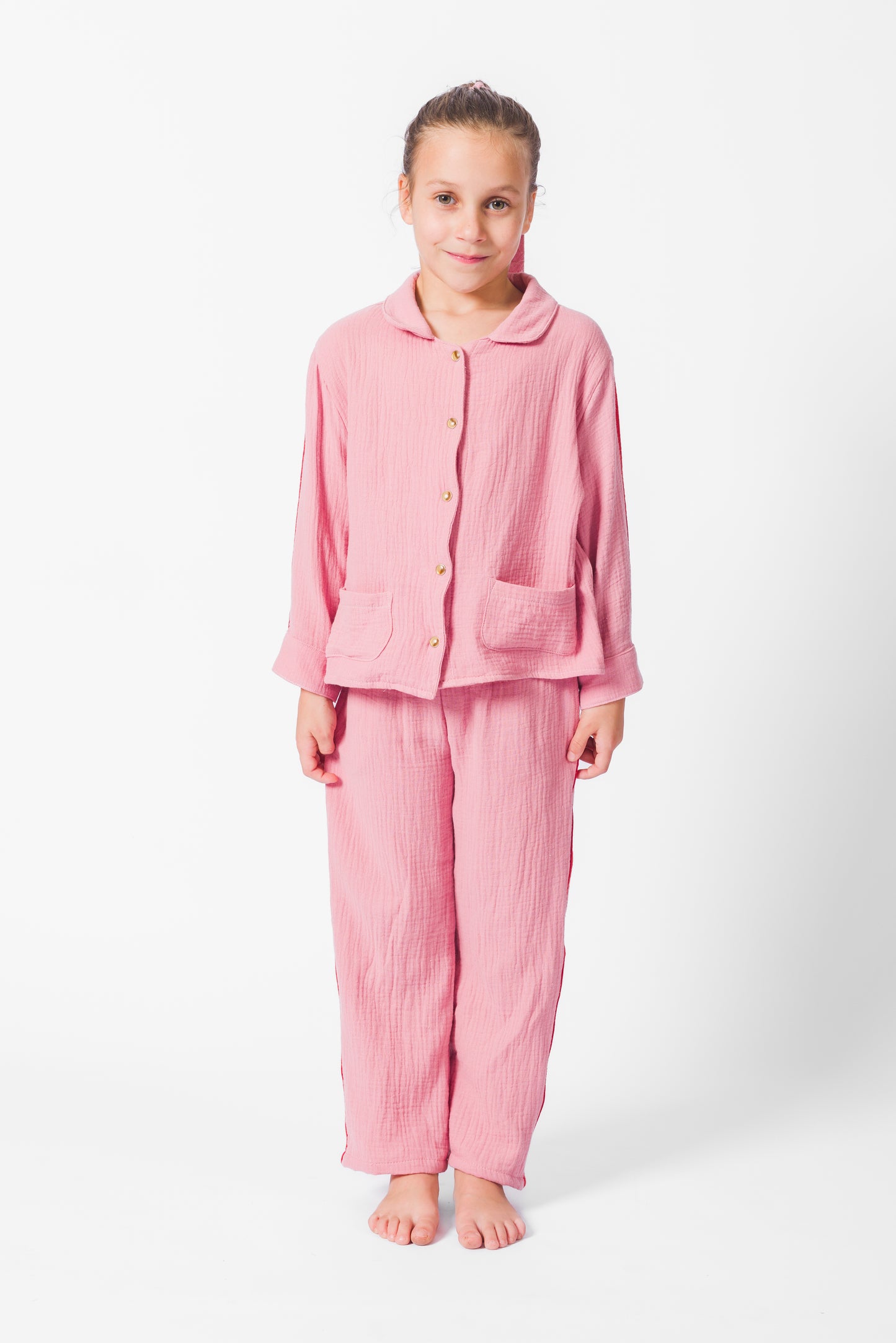 ROSE GAUZE LONG SET