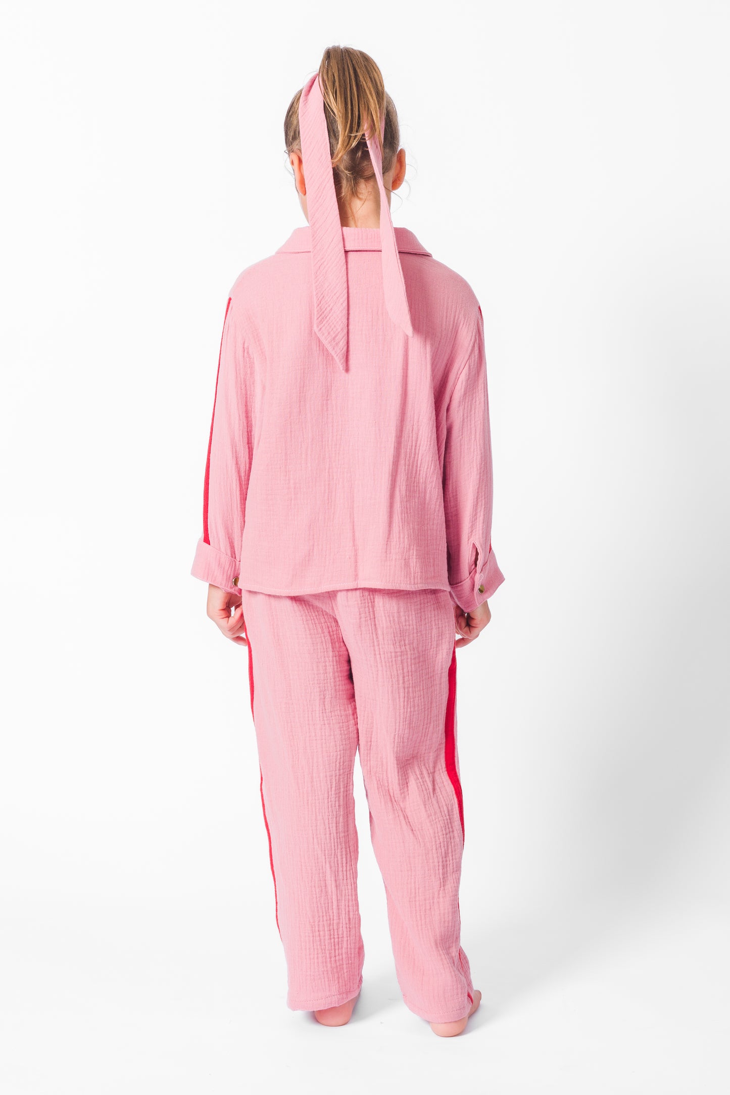 ROSE GAUZE LONG SET