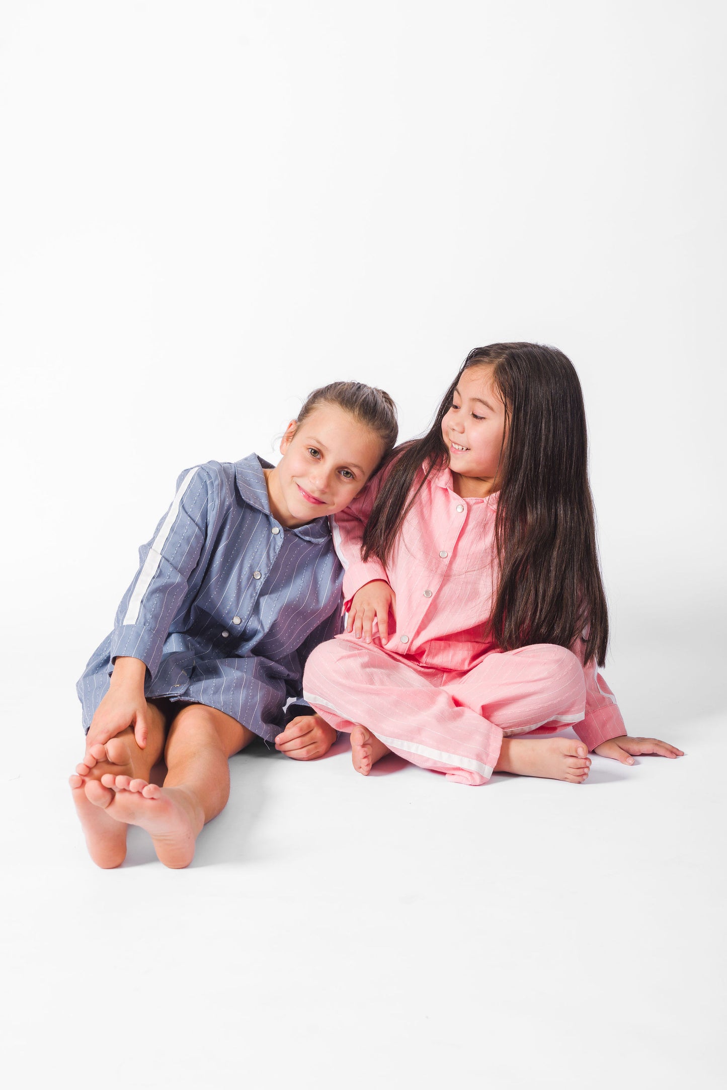 Pink California Stripe Long Set