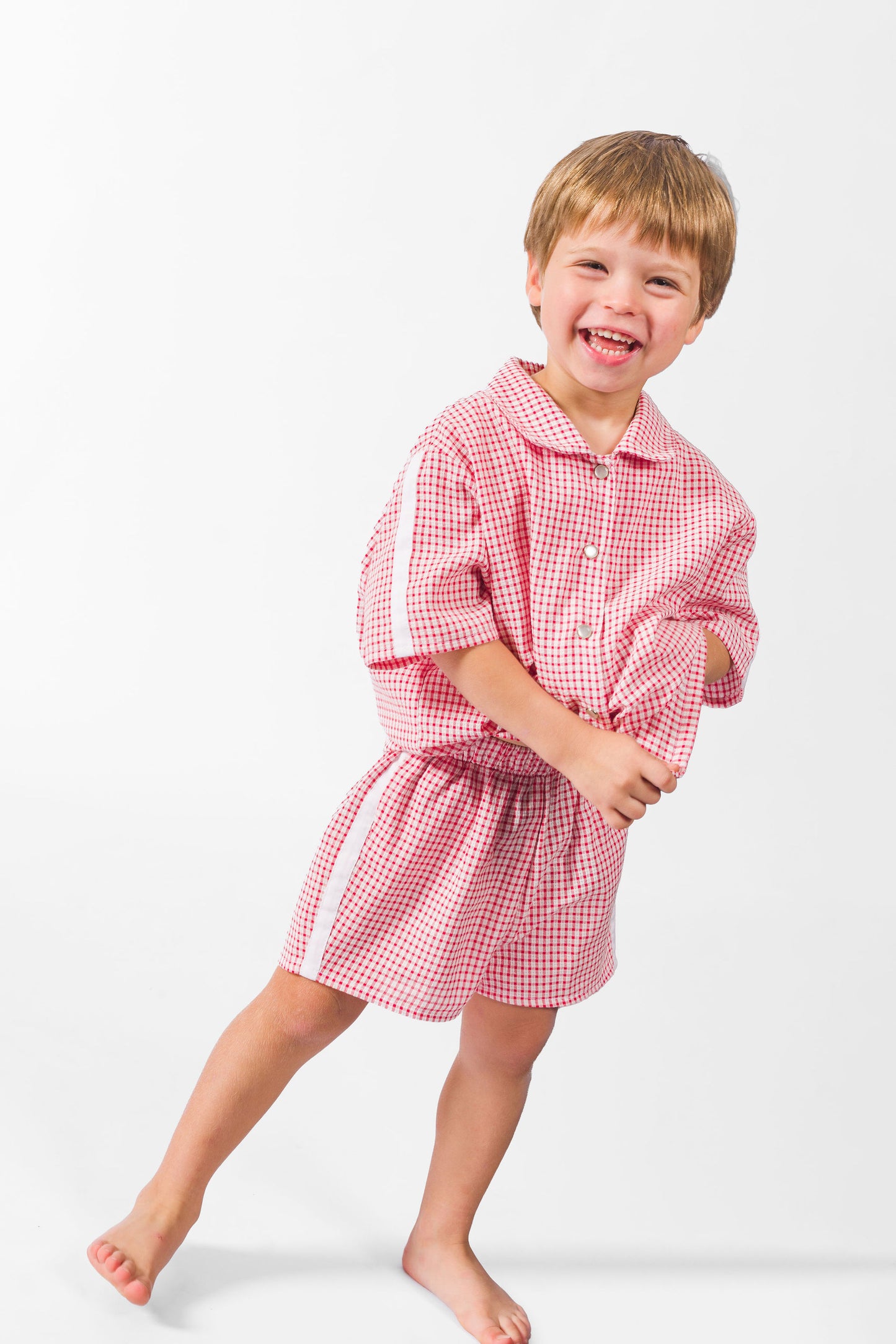 Red Picnic Short Set
