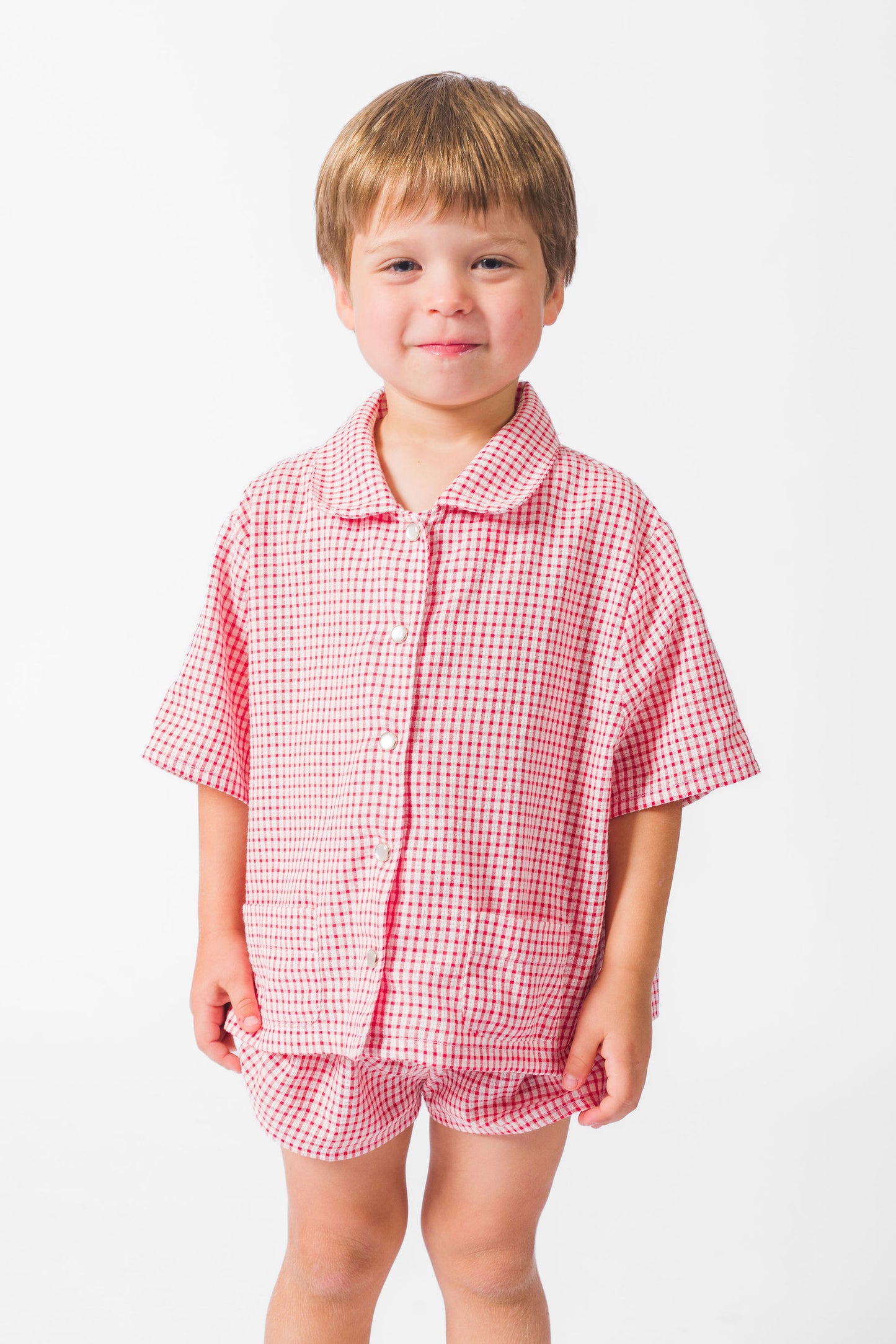 Red Picnic Short Set