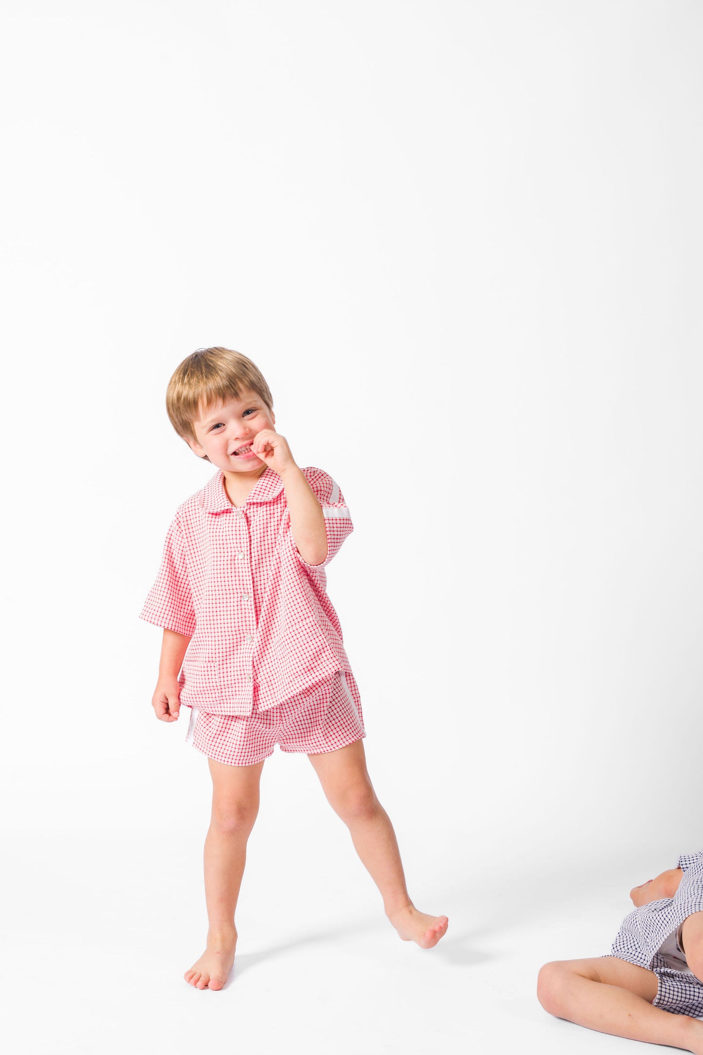 Red Picnic Short Set