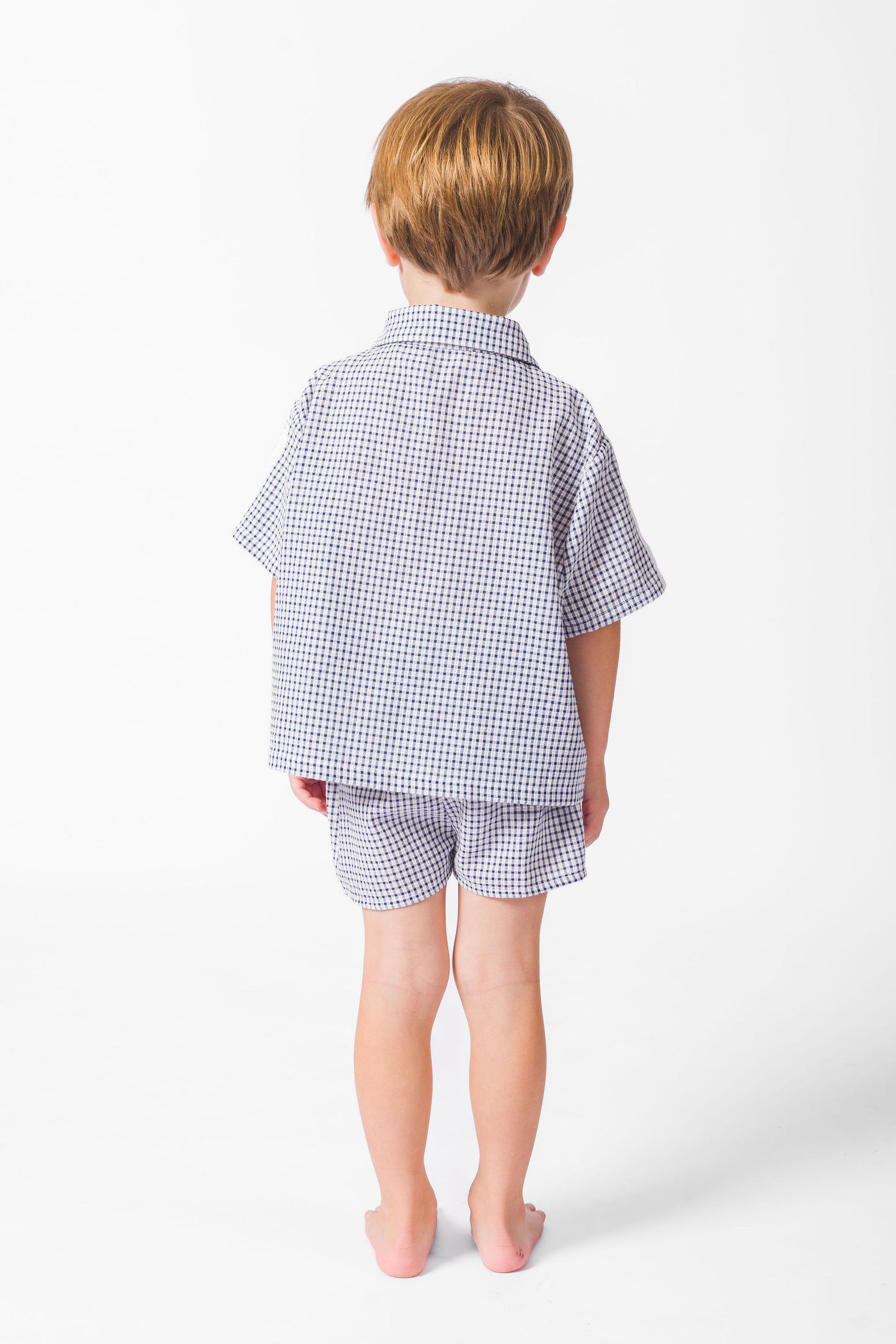 Navy Picnic Short Set