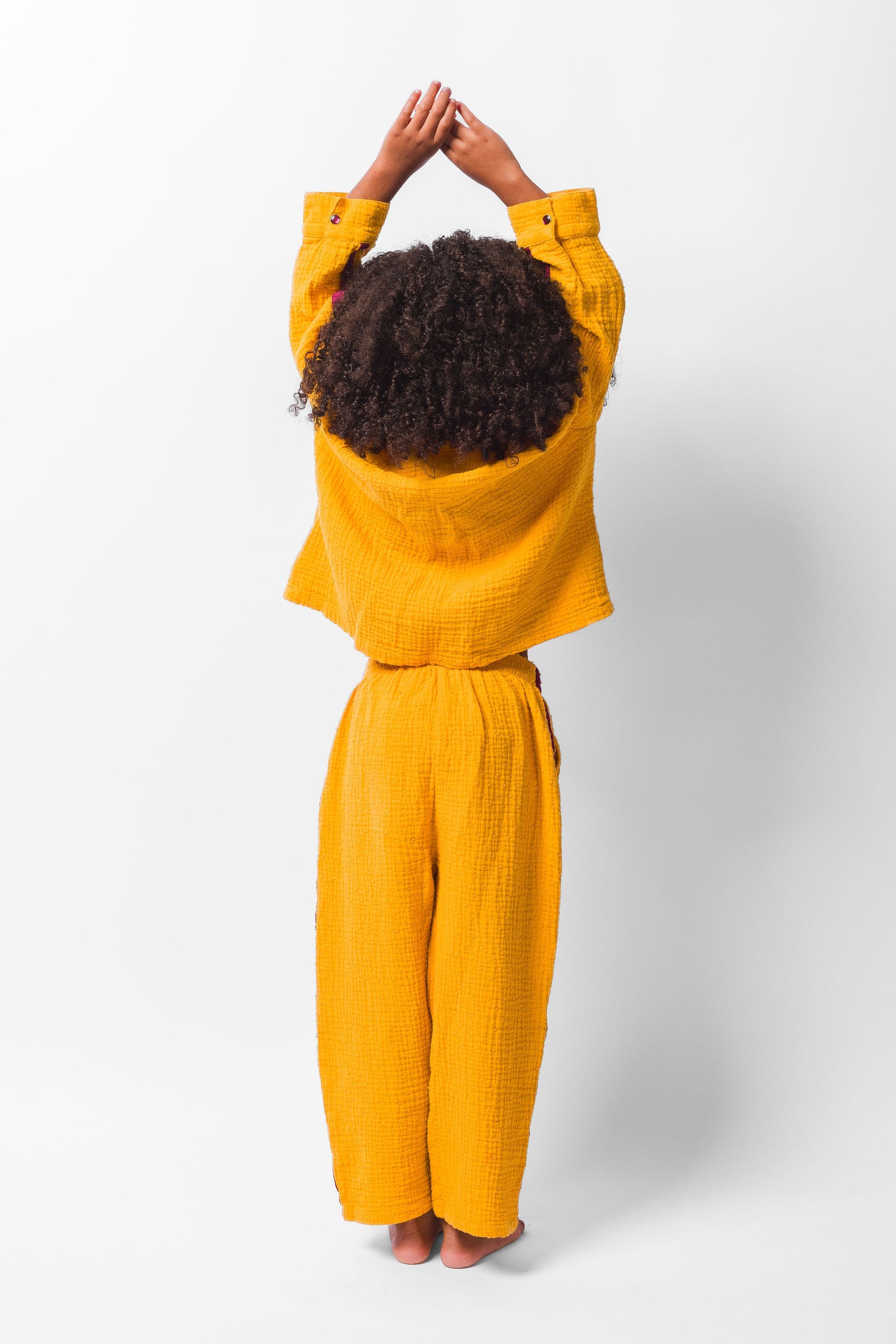 MERRY GOLD GAUZE LONG PAJAMA SET