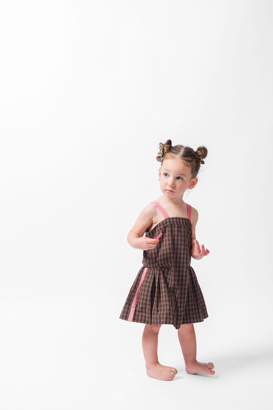 BROWN CHECK NIGHT GOWN