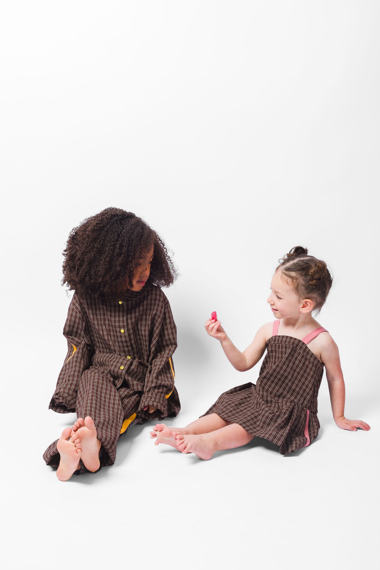 BROWN CHECK NIGHT GOWN