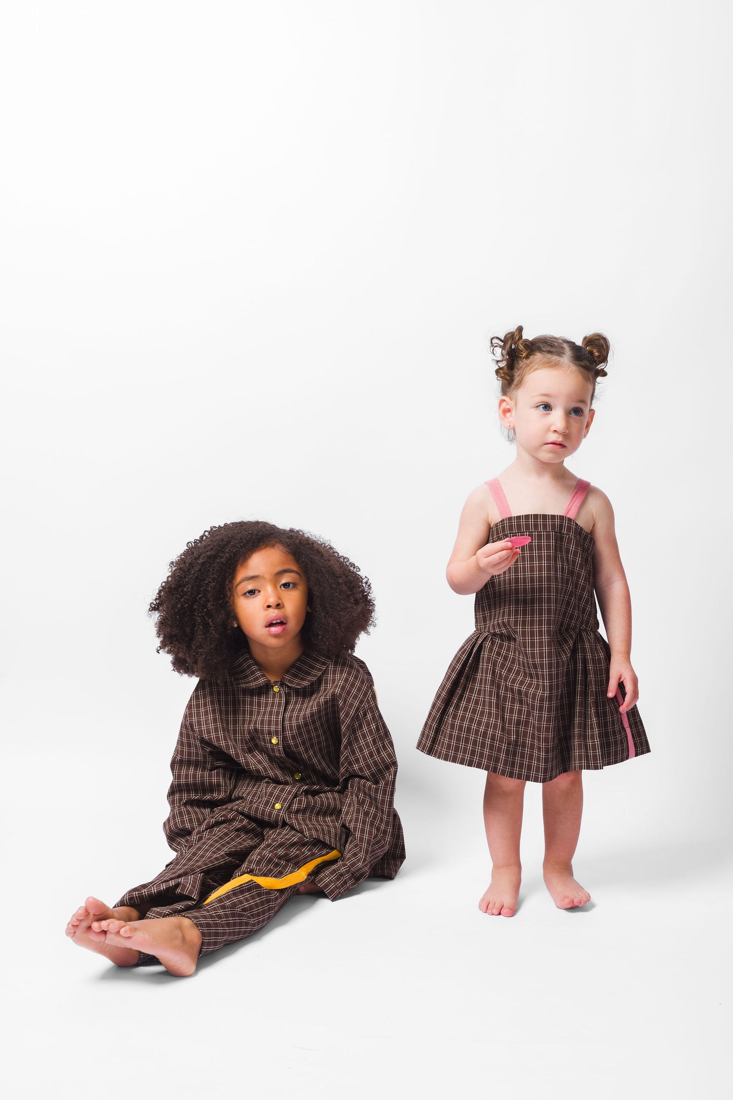 BROWN CHECK NIGHT GOWN